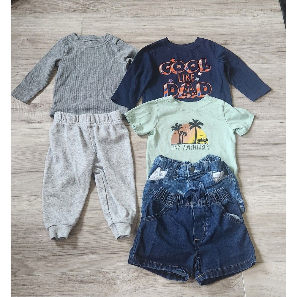 Garanimals Baby 6-9M 3-6M 12M‎ 5pc Outfit Set Bodysuit Pants Shorts